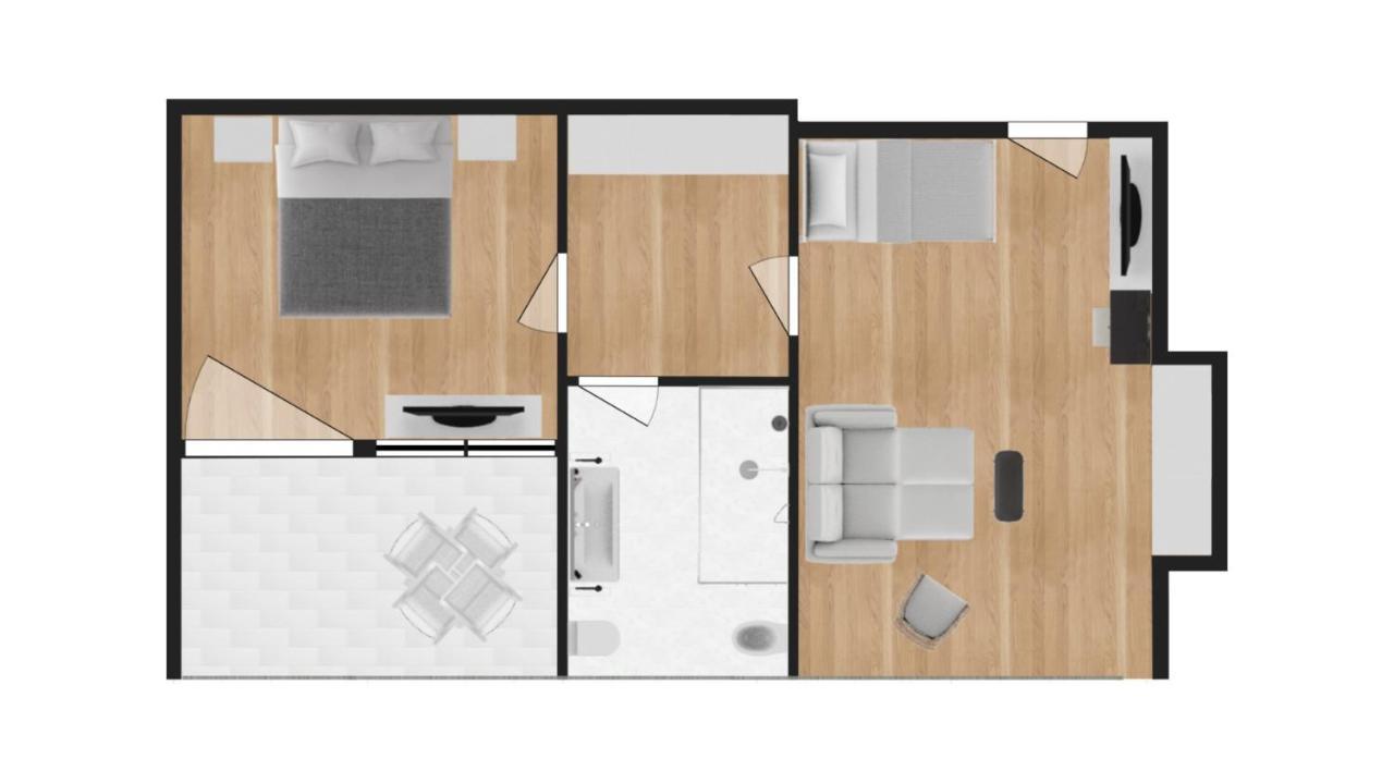 Deluxe Two-Bedroom Suite Lateral Sea View