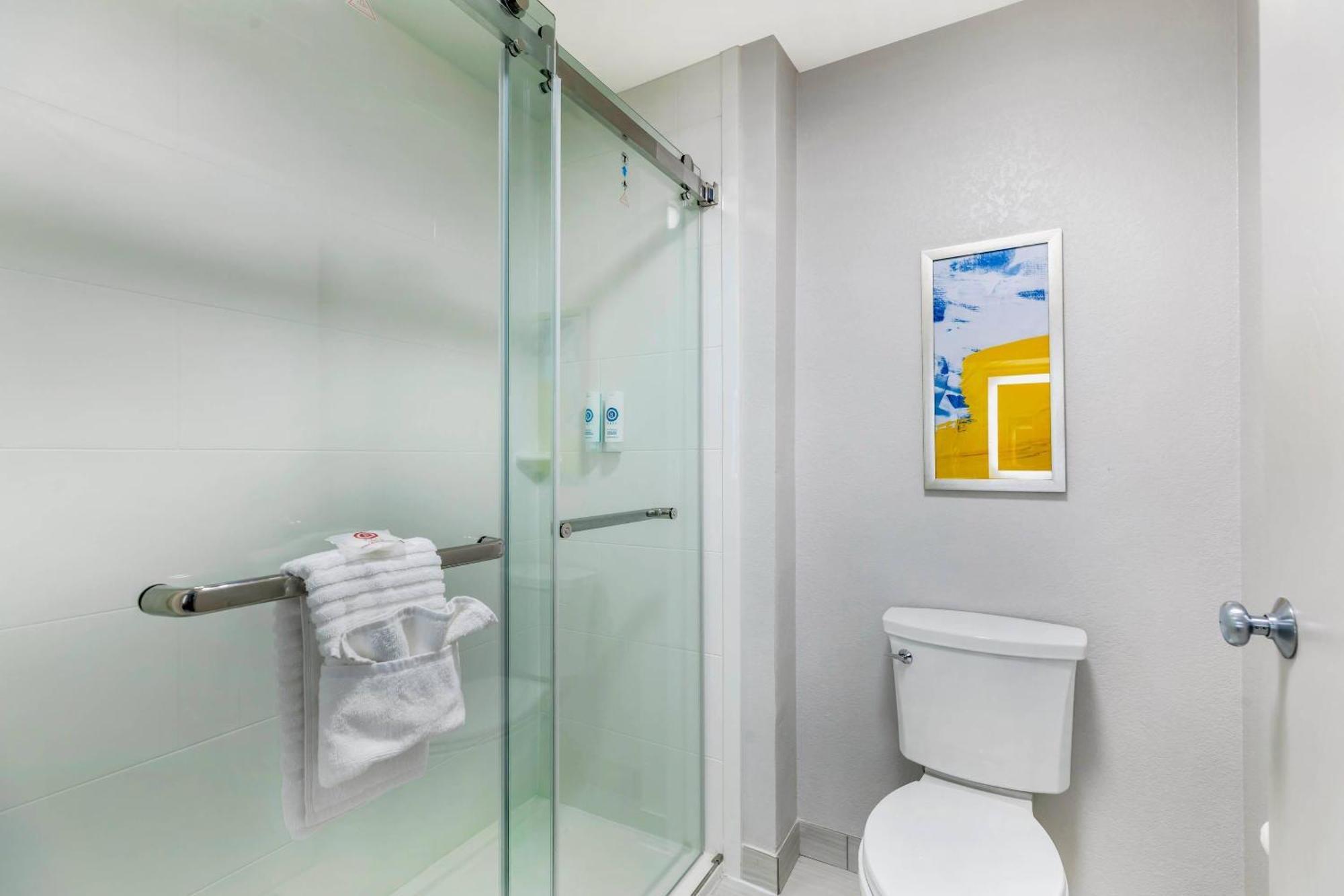 Quadruple Room with Two Queen Beds and Roll-In Shower - Disability Access/Non Smoking/Interior Corridor/Pet Friendly
