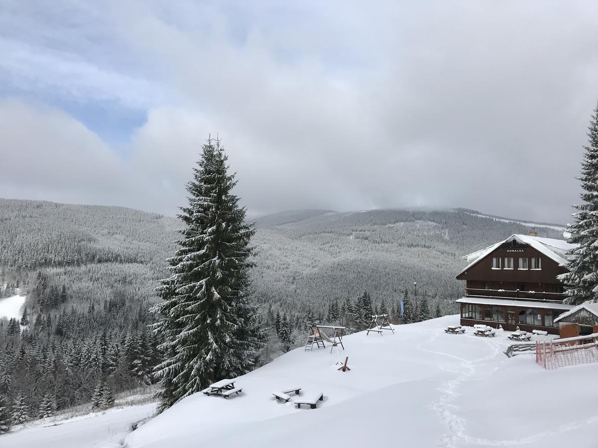 Dreibettzimmer mit Bergblick
